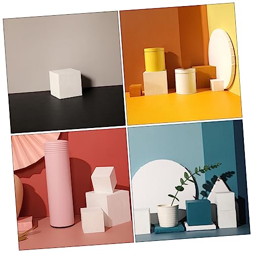 Yardenfun 1pc White Cube Unfinished Wood Cubes Puzzle Making Block Wooden Square Blocks Wooden Geometry Unfinished Wood Blocks Mini Wood Cube Wood Yardenfun