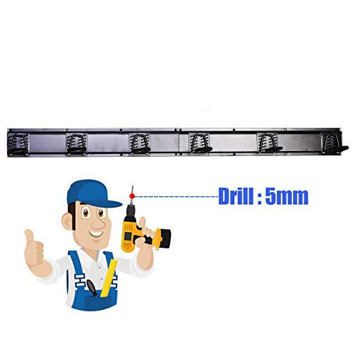 Ultrawall Stainless Steel Bike Storage Rack,6 Bike Storage Hanger Wall Mount for Home & Garage Holds Up to 300lbs, Black Ultrawall