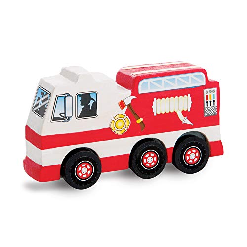 Melissa & Doug Created by Me! Rescue Vehicles Wooden Craft Kit - Decorate-Your-Own Police Car, Fire Truck, Helicopter Melissa & Doug