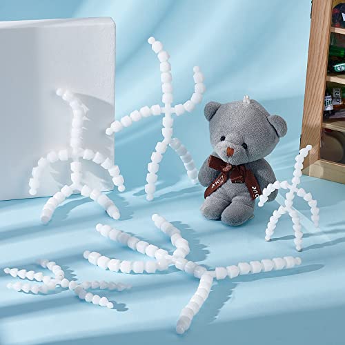PH PandaHall 6pcs Body Joint Skeleton 3 Sizes Figure Movable Skeleton Plastic Joint Jeton Ball Socket Teddy Bear Connectors Soft Making Limbs and PH PandaHall