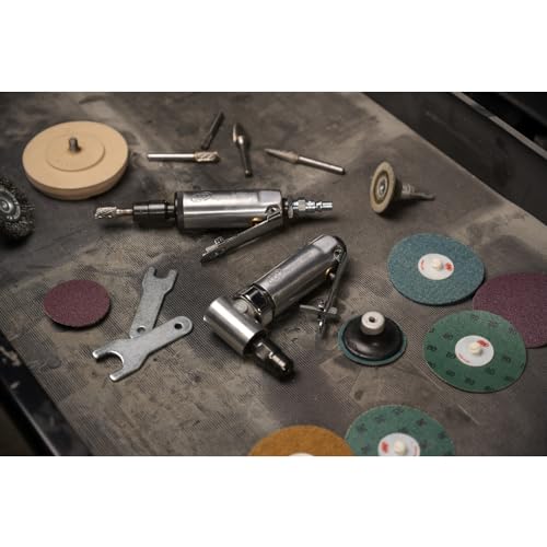 Ingersoll Rand 301B Air Die Grinder – 1/4", Right Angle, 21,000 RPM, Ball Bearing Construction, Safety Lock, Aluminum Housing, Lightweight Power Ingersoll Rand