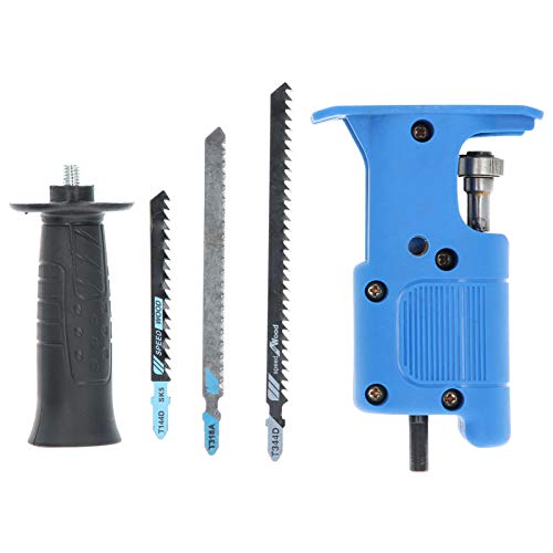 Electric Drill Reciprocating Saw Adapter, Portable Drill to Reciprocating Saw Conversion Kit, Ergonomic Handle Reciprocating Saw Adapter Set Jig for Yosoo Health Gear