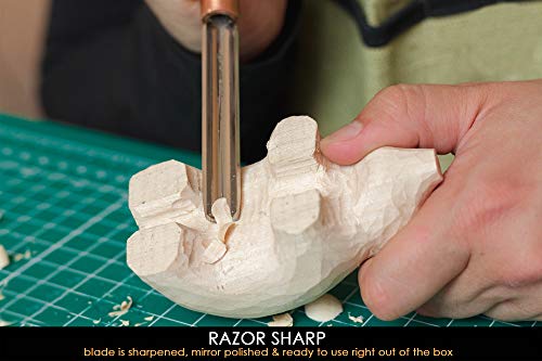 BeaverCraft Wood Carving Gouge K9/10 Woodworking Hand Chisel Compact Wood Carving Knife for Beginners and Profi BeaverCraft