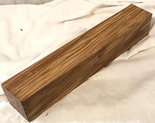 Beautiful Olivewood Turning Blanks, Suitable Turning Blank Squares for Wood Turning (2, 1-1/2" X 1-1/2" X 12") Exotic Wood Zone