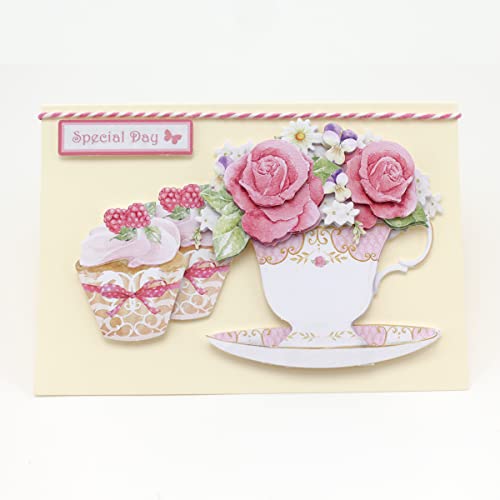 Katy Sue 'Floral Collection' Paper Tole 3D Die-Cut Decoupage Selection Pack - Contains 12 Die-Cut Sheets of Flowers & Birds in US 'Letter Size' for Katy Sue