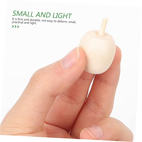 NOLITOY 90 Pcs Wooden DIY Artificial Apples Unfinished Wood Peg Dolls Unfinished Wood Craft Mushroom Unfinished Wooden Craftsc Fairy Toadstools NOLITOY