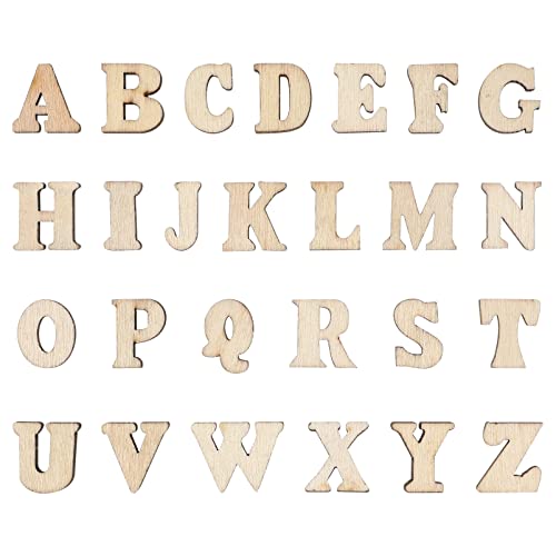 SUPVOX 100 Pcs Nativity Crafts Wood Letters Signs for Crafts Nativity Decor Unfinished Wood Letters for Painting Wood Letters Decoration Kid Craft SUPVOX