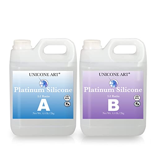 Silicone Mold Making Kit, Resin Epoxy Casting, Food Safe, Strong, Tear Resistant, Platinum Rubber, Plaster Casting, Candle Making, 3D Silicone Molds, unicone art