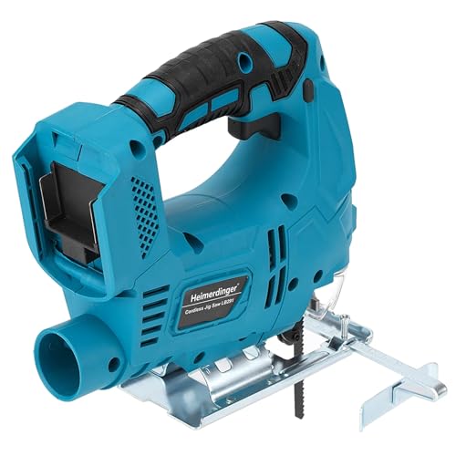Cordless Jig Saw for Makita 18V Battery(Not Included), Variable Speed Electric JigSaws with Wood Cutter Blades and LED Light,Scale Ruler Heimerdinger