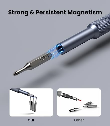 AXTH 25-in-1 Small Precision Screwdriver Set, Professional Magnetic Mini Repair Tool Kit for Phone, Computer, Watch, Laptop, Macbook, Game Console, AXTH