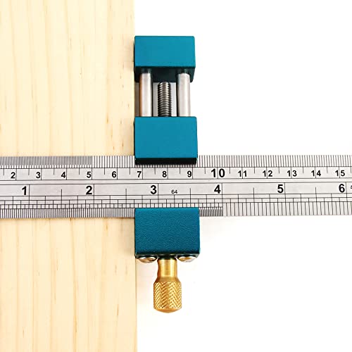 Triden Woodworking Ruler Stop Block Precision Ruler Stop Fence Used for Measurement Transfer, Depth Gauge(Ruler not Included) WoodArtSupply