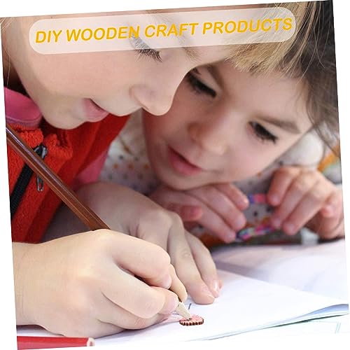 25Pcs owl Wood Chips Wooden Flowers Owl Charm Pendant Wooden owl Shape Blank Wooden Slices Unfinished Wood Animal Craft Animal Wood Blanks Kids KONTONTY