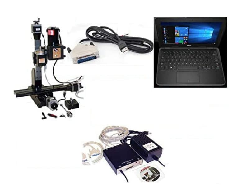 Sherline 8541 Windows 12" Metric Mill CNC System. + USB Controller + Dell Latitude Laptop Computerized Sherline CNC control (Windows OS)