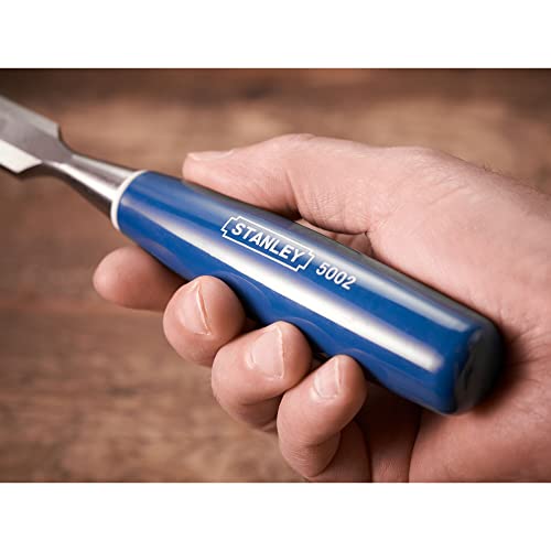 STANLEY 4 Piece Chisel Set Includes 6 12 18 25 mm High Carbon Steel Blade Chisels with Sharpening Stone and Oil 0-16-130 STANLEY