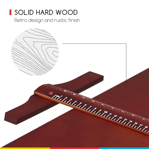 MEEDEN Vintage Wood Drafting Table & Stool Set, Artist Drafting Chair and Craft Table with Adjustable Height, Tiltable Tabletop for Artwork, Graphic MEEDEN