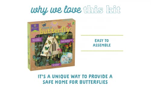 Craft-tastic — Make A Butterfly House — DIY Nature Craft — No Tools Needed — Decorate Your House with Flowers — Ages 4+ with Help Craft-tastic