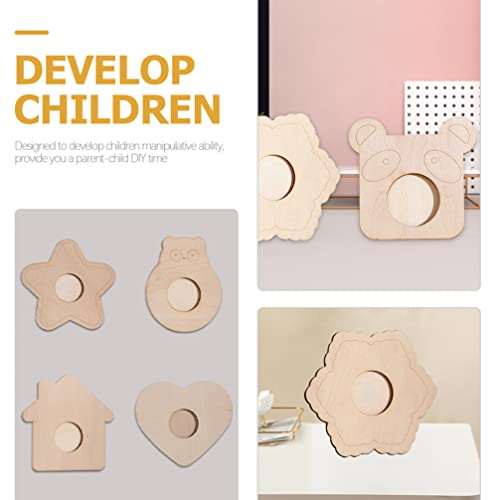 ARTIBETTER 6pcs Wooden Blank Photo Frame Unfinished Wood Photo Frame DIY Painting Photo Frame Painting Craft Kit Unfinished Photo Frame DIY Photo ARTIBETTER