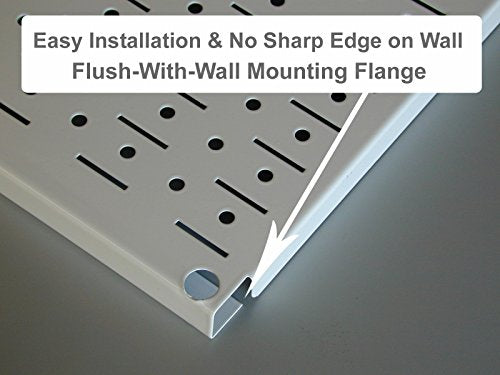 Pegboard Organizer Wall Control 4 ft. Metal Pegboard Standard Tool Storage Kit with Galvanized Toolboard and White Accessories Wall Control
