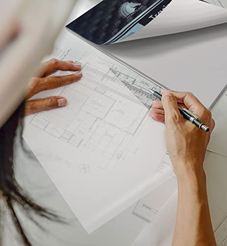MyArtscape Tracing Paper Pad - 33lb - 9" x 12" - 100 Transparent Sheets - Artist Quality MyArtscape
