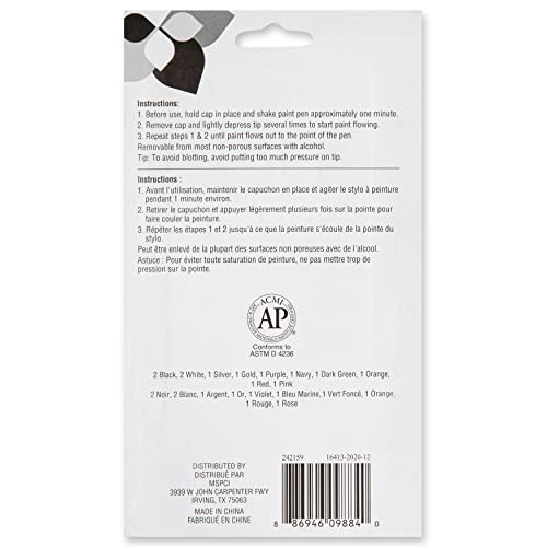 Craft Smart Medium Line 12 Color Paint Pen Set Craft Smart