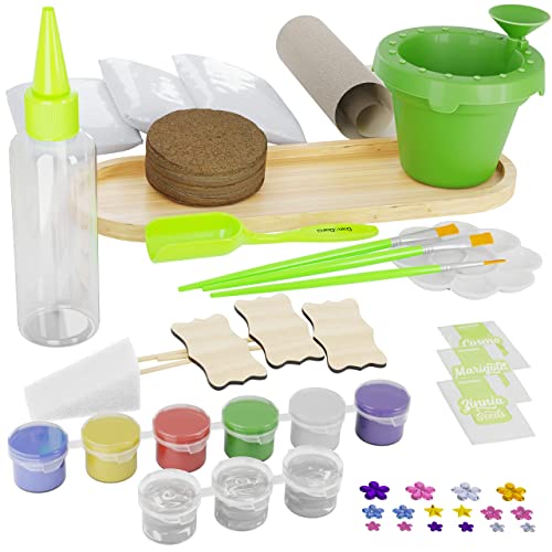 Cast, Paint & Plant Kit for Kids & Teens - Birthday Gift Ideas for Girls & Boys Age 8-14 Year Old Tween Girl Christmas - STEM Teenage Crafts Gifts Dan&Darci