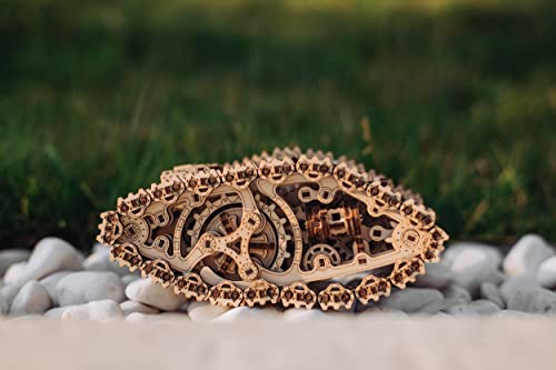 Wood Trick Steam Tank Mechanical 3D Wooden Puzzle Kit for All Ages - Moves Up to 8 ft Wood Trick