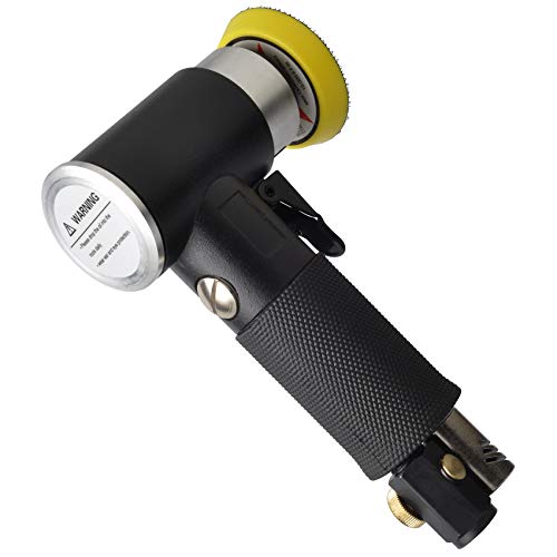 48 Pcs mini random orbital air sander kit, high-speed mini air sander polisher, Includes 1-inch and 2-inch and 3-inch polisher pad kit polishing WoodArtSupply