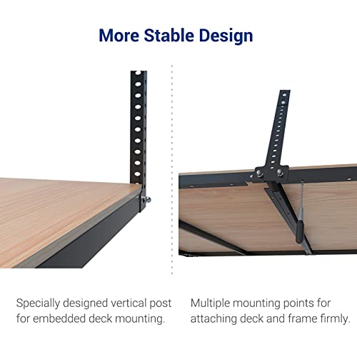 FLEXIMOUNTS 4x8 Overhead Garage Storage Rack without Decking,Garage Storage Organization System,Heavy Duty Metal Garage Ceiling Storage Racks,600lbs FLEXIMOUNTS