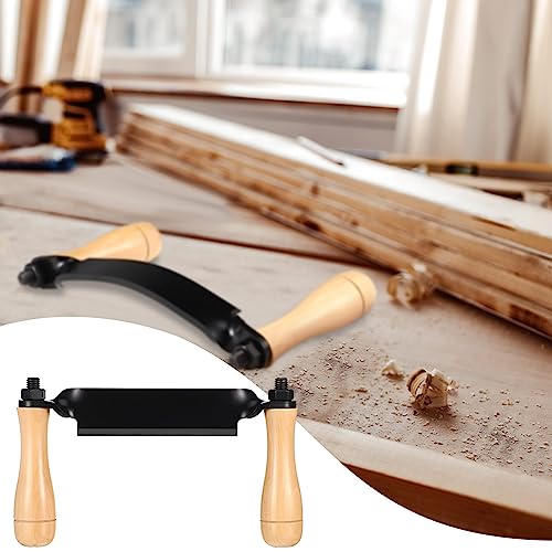WILLBOND 2 Pcs Draw Shave Knife Set Draw Shave Knife Include Curved Draw Knife Straight Draw Knife Wood Working Tools Draw Shave Tool Woodworking WILLBOND