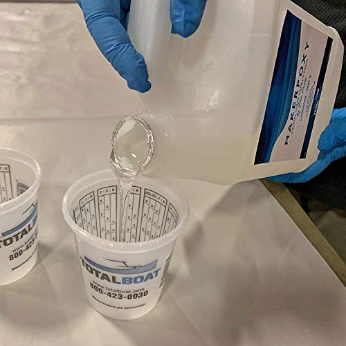 TotalBoat - MakerPoxy Crystal Clear Artist's Resin by Jess Crow | Two Part Epoxy Kit for Resin Art | Use with Color Pigments & Tints | Includes TotalBoat