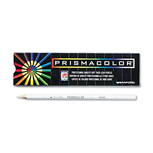Prismacolor 3365 Premier Colored Pencil White Lead/Barrel Dozen Prismacolor
