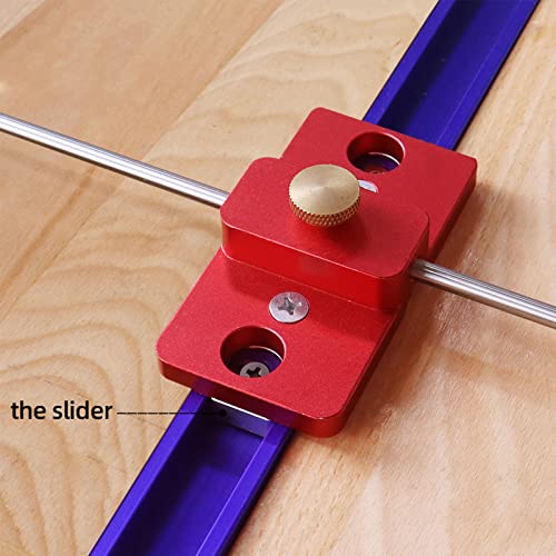 Table Saw Fence Parallel Positioning Tool, Aluminum Alloy Saw Blade Alignment Jig Table Saw Indicator Gauge Woodworking Aligning and Calibrating CDIYTOOL