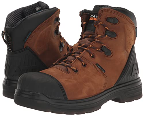 Ariat Mens Turbo Outlaw 6" Waterproof Carbon Toe Work Boot Barley Brown 10.5 ARIAT