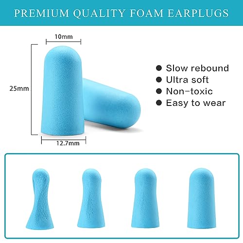Lenicany 30Pair Soft Foam Ear Plugs, 35dB Disposable Sound Blocking Noise Cancelling Ear Plugs for Concerts Loud Music/Shooting Guns/Work Lenicany