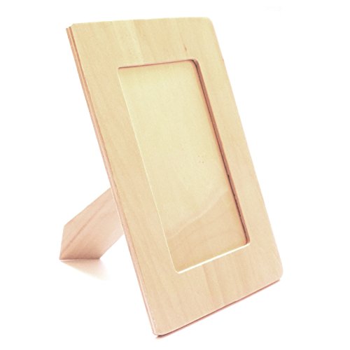 LWR CRAFTS Wooden DIY Photo Frame 4" x 6" Pack of 2 LWR CRAFTS