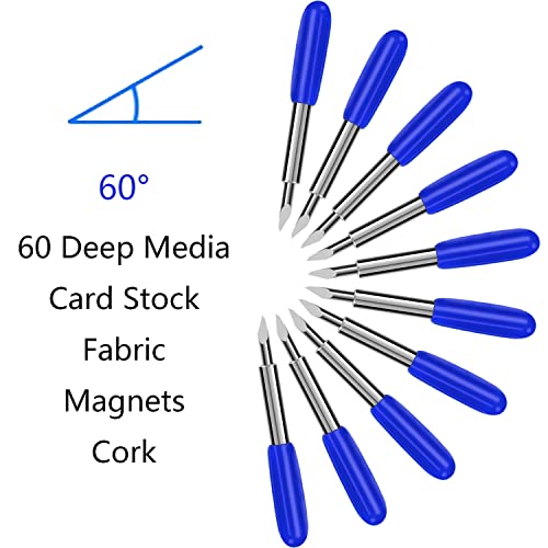 50 Pcs Replacement Blades Compatible with Explore Air /Air2/Air 3 /Maker/Maker 3 Cutting Machines - 10PCS Fine Point Blade, 30PCS Standard Blades and AUNKZL