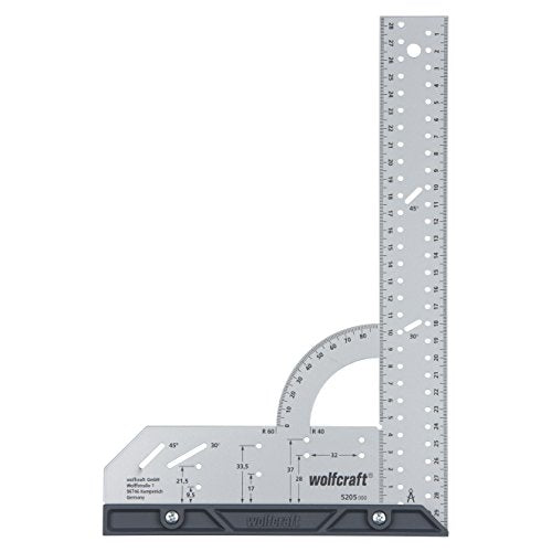 wolfcraft “Fitting Laminate and Design Flooring” Success Kit I 6976000 I Complete set consisting of universal angle & try square, contour gauge and wolfcraft