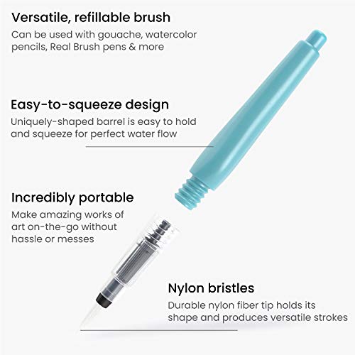 Arteza Kids Watercolor Painting Art Set, Watercolor Paint 36 and Foldable Canvas Paper Bundle, DIY Painting Kit, Art Supplies for Kids and Adults ARTEZA