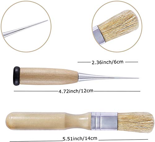 BUTUZE 32 Pieces Hand Bookbinding Tools, Bookbinding Kit for Beginners,Complete Bookbinding Tool Kit with Bookbinding Waxed Thread,Sewing Needles for BUTUZE