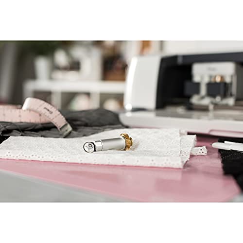 Cricut Rotary Blade + Drive Housing, Hard and Durable Cutting Blade with Drive Housing, Cuts Delicate Papers & Unbacked Fabric for Personalized Cricut