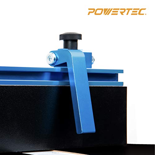 POWERTEC 71403 Table Saw Crosscut Sled, Woodworking Jig and Hardware Kit for Precise Cuts POWERTEC