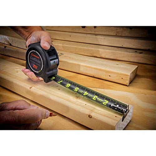 Crescent Lufkin 1-3/16 x 25' Command Control Series Black Clad Tape Measure - L1025CB Lufkin