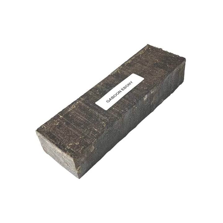 Exotic Wood Zone | Combo Pack of 5 Gaboon Ebony Pen Blanks | 5/8" x 5/8" x 4" Exotic Wood Zone
