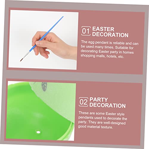 Ciieeo 1 Set Easter Doodle Eggs Unpainted Easter Eggs Hanging Easter Eggs Easter Crafts Kids Coloring Toys Unfinished Easter Eggs Easter Painting Ciieeo