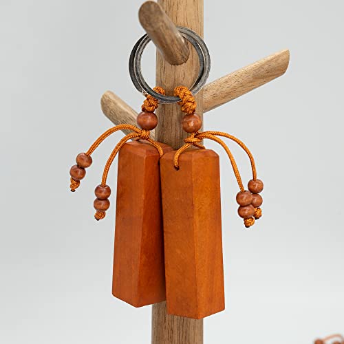 TFoRibbon Wood Engraving Blanks Keychains Blank Wooden Key Tag 20 Pack (Square Column),TFoRibbon00052 TFoRibbon