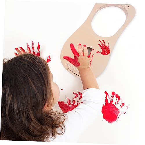 SUPVOX 1 Set DIY Wooden Piano Kids Mini Kids Musical Instruments Kids Educational Handwork Painting Lyre Harp Mahogany Lyre Harp Lyre Harp 19 Strings SUPVOX