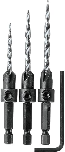 Makita A-99661 3 Pc. Countersink with Drill Bit Set with Hex Wrench Makita