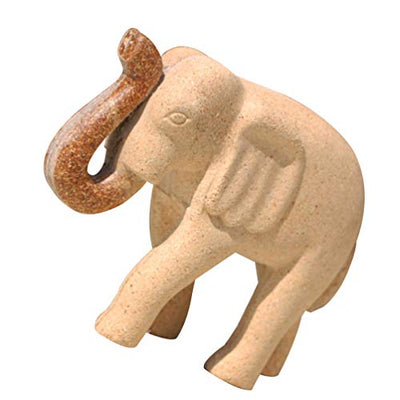 EXCEART Painting Wooden Elephant Figurine Unfinished Wood Elephant Toy Paintable Animal Crafts Developmental Toy DIY Arts Crafts Supplies for Kids