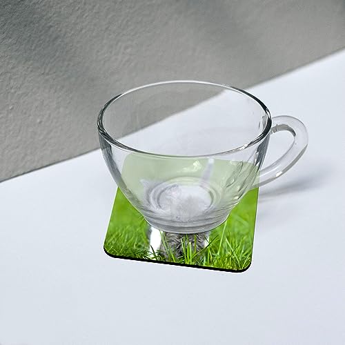 20pcs Sublimation Square Cup Coasters, 4x4in MDF Blank Hardboard Car Coaster MDF Wooden Coaster Sublimation Cork Coasters for DIY Crafts Painting KINBOM