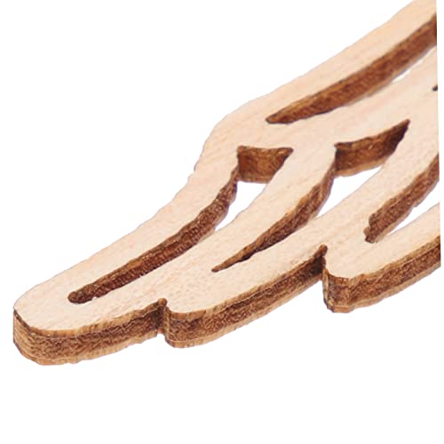 SEWACC Wedding Decorations 100pcs Angel Wings Wood Piece Wood Crafts for Blank Woon Signs Blank Labels Angel Wing Ornaments Angel Wings Cutouts SEWACC
